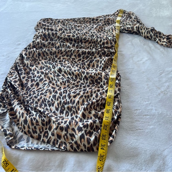 MAJORELLE Roberta Mini Dress in Tan Leopard - Picture 7 of 8